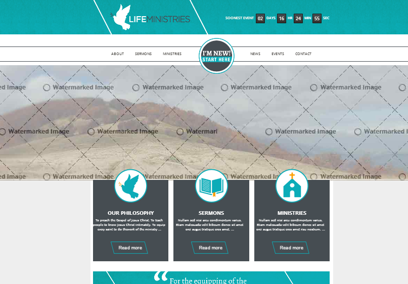 Life Ministries. HTML/CSS layout modified from commercial theme.